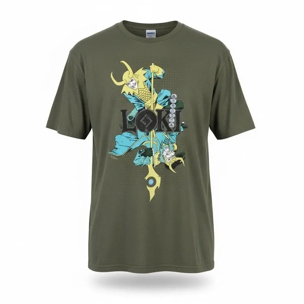 Marvel Men’s Loki Tee Shirt Sz XXL Green NWT